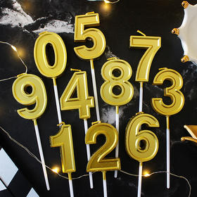 土豪金数字蜡烛