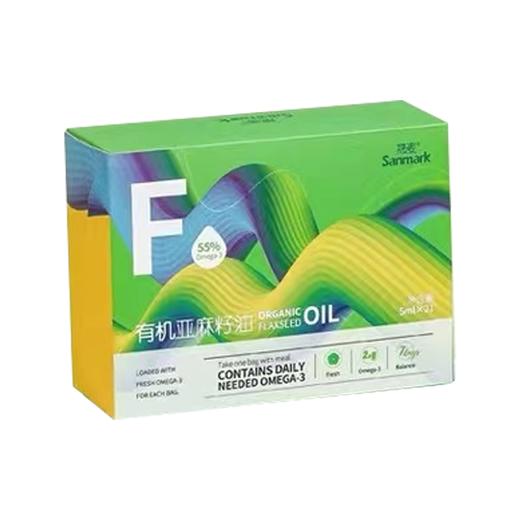 晟麦有机亚麻籽油(5ml*21袋/盒) 商品图0