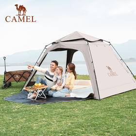 骆驼户外帐篷速搭玻杆防水遮阳大空间防雨帐精致露营野营旅游帐篷 1142253018