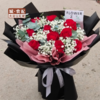 【GY】满天星配红玫瑰花束 商品缩略图0