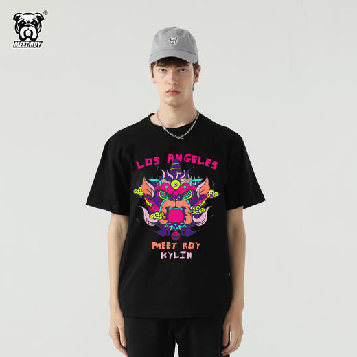 MEET ROY 麒麟祥云45#配色印花短袖T恤01MR1400 商品图0