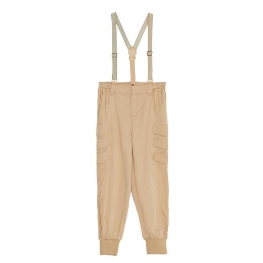 谜底可拆卸背带裤女2022夏季优雅帅气工装感收脚休闲裤222MK0525 商品图4