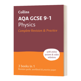 Collins 英文原版 AQA GCSE 9-1 Physics Complete Revision and Practice 柯林斯 AQA GCSE 9-1 物理复习练习册合集 英文版