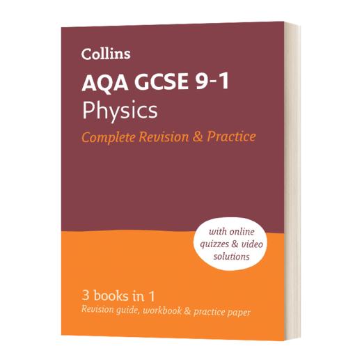 Collins 英文原版 AQA GCSE 9-1 Physics Complete Revision and Practice 柯林斯 AQA GCSE 9-1 物理复习练习册合集 英文版 商品图0