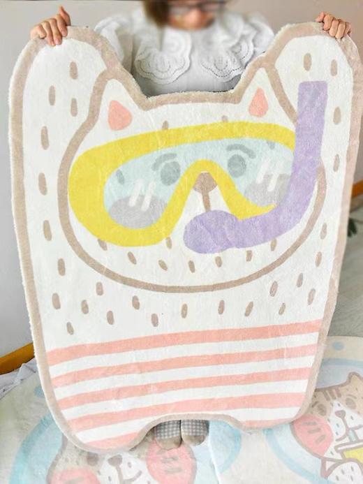 MISSPET"翱翔吧~小猫咪“暖馨系列地毯客厅茶几地毯地垫人宠共用【款式备注】 商品图0