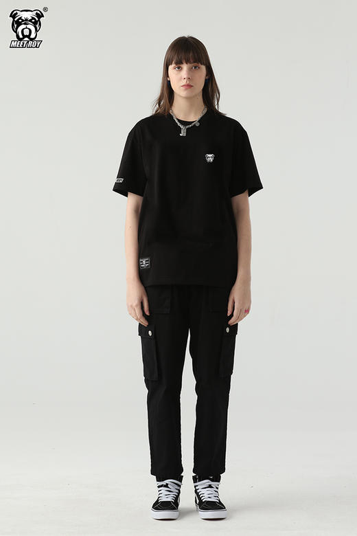 MEET ROY logo主题 狗头刺绣T恤01MR1397 商品图2
