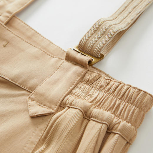 谜底可拆卸背带裤女2022夏季优雅帅气工装感收脚休闲裤222MK0525 商品图3