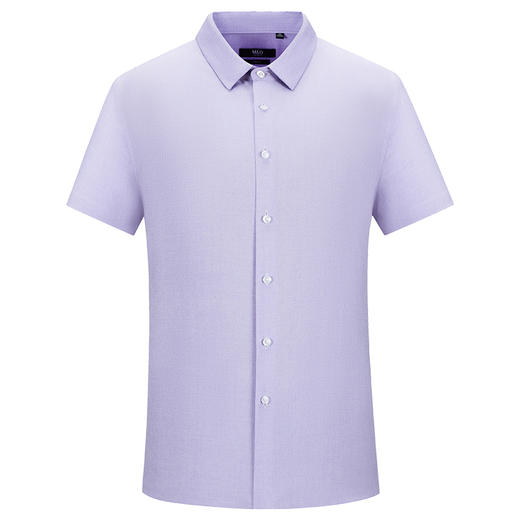 M＆D/名盾花纱肌理短袖男士修身商务衬衫春夏新款尖领休闲衬衣 商品图4