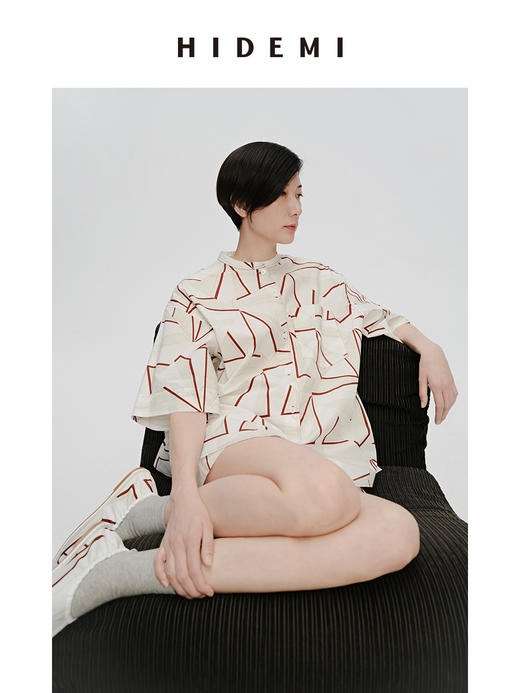 HIDEMI 家居系列都市几何印花睡衣套装 商品图6