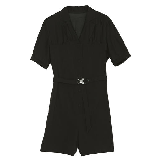 谜底2022夏季新款个性帅气修身显瘦连体短裤女222MK0579 商品图4