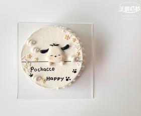 手绘系列-帕恰狗蛋糕
