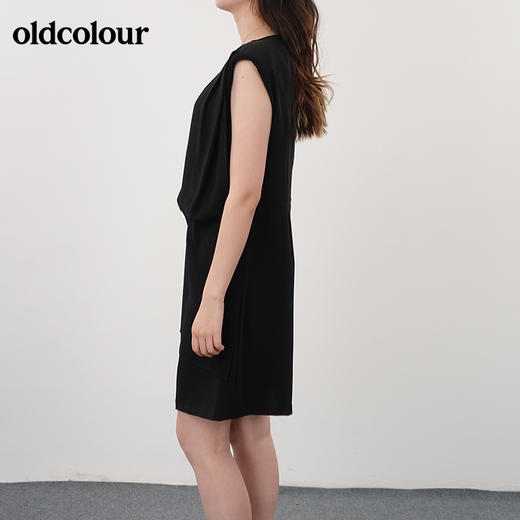 oldcolour21夏气质遮肉显瘦宽松圆领连衣裙N23104104 商品图1