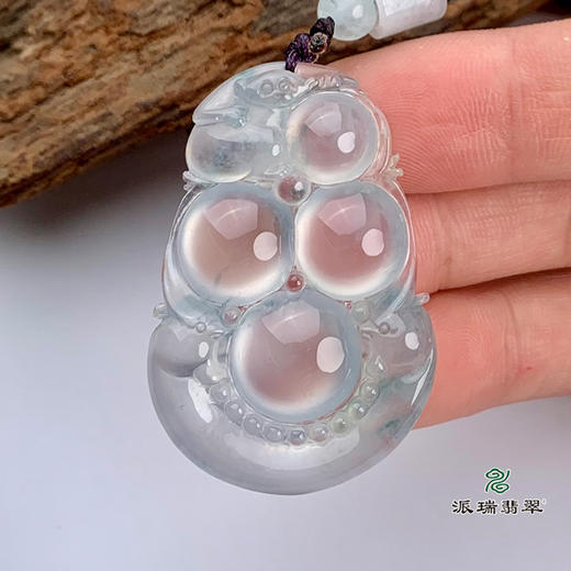 派瑞翡翠 翡翠挂件 玻璃种 无色 商品图2
