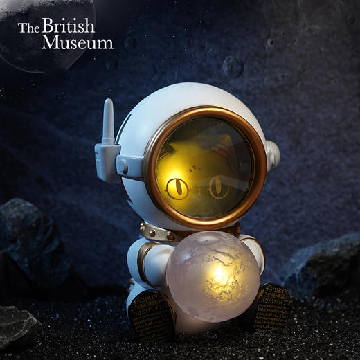 大英博物馆安德森猫太空喵氛围灯摆件小夜灯睡眠灯送女友生日礼物 商品图0