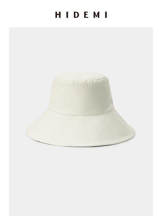 HIDEMI 家居系列都市几何印花拼皮双面渔夫帽 商品图7
