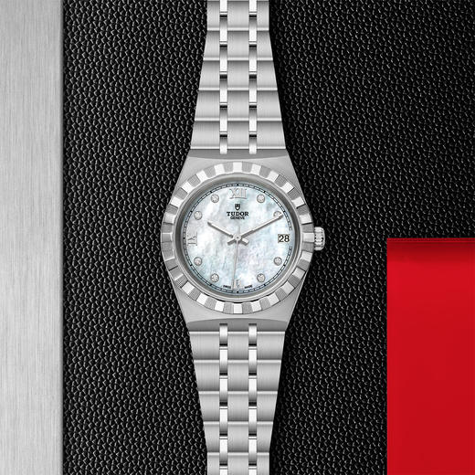 帝舵皇家系列 | 钢表壳，直径34毫米，镶钻表盘 商品图0