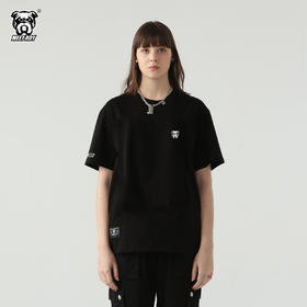 MEET ROY logo主题 狗头刺绣T恤01MR1397