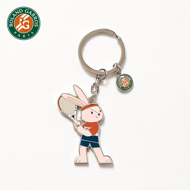 罗兰加洛斯Roland Garros法网网球兔子钥匙扣钥匙圈挂件定制
