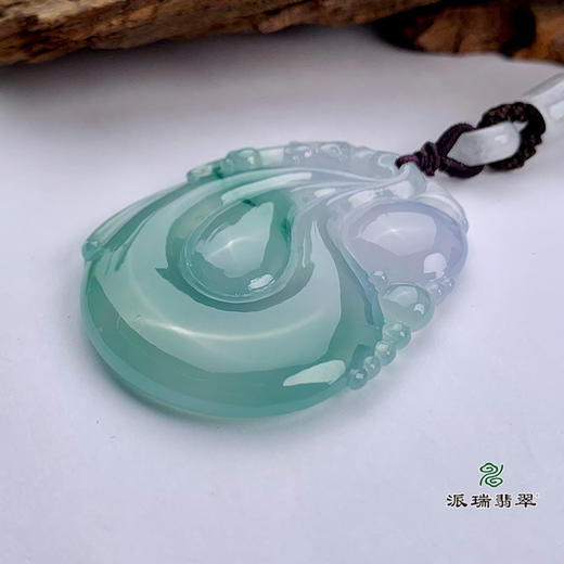派瑞翡翠 翡翠挂件 糯冰种 绿色 商品图4
