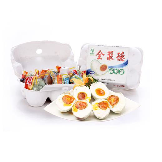 【160周年股东专享】【全聚德咸鸭蛋】70g*6枚*1盒装 真空新鲜咸鸭蛋 商品图1