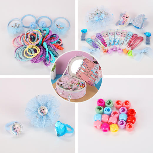 迪士尼冰雪奇缘儿童皇冠头饰发夹发饰礼盒  XHR 商品图1