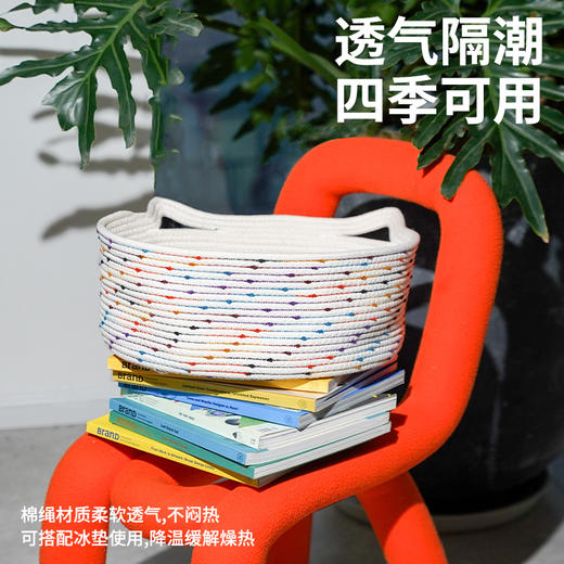 zeze猫窝四季通用夏天凉窝垫子藤编网红猫抓板宠物床猫咪用品夏季 商品图4