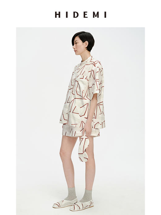 HIDEMI 家居系列都市几何印花睡衣套装 商品图3