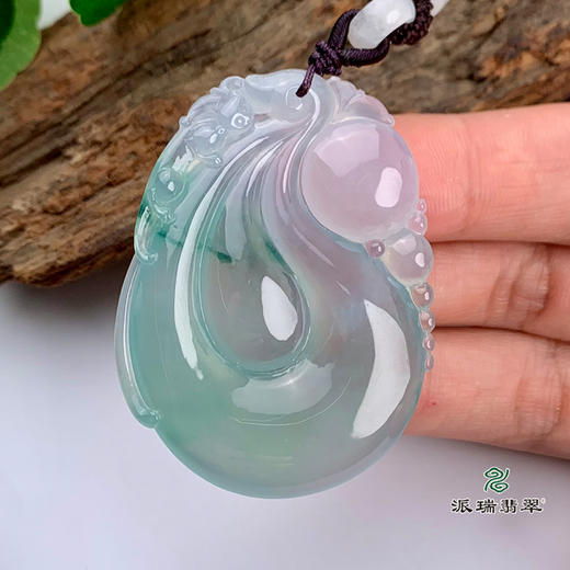 派瑞翡翠 翡翠挂件 糯冰种 绿色 商品图2