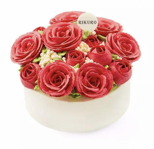 【四月天】韩式豆沙裱花鲜果蛋糕 商品图0