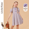 littletime女童旗袍裙中国风连衣裙2022夏季新款复古文艺儿童裙 商品缩略图0