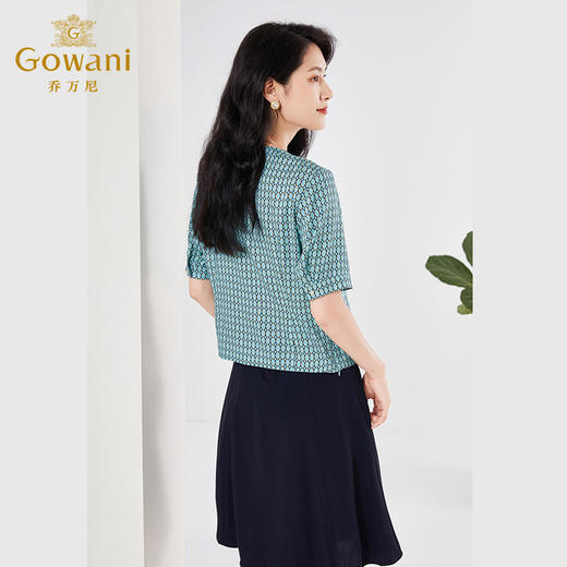 乔万尼真丝衬衫女夏新款桑蚕丝上衣显瘦EF2C312 商品图3