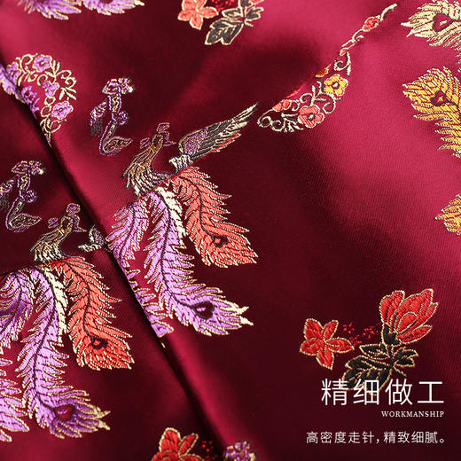 天禄系列-彩凤献福（深咖、绛紫、深红色） 商品图4