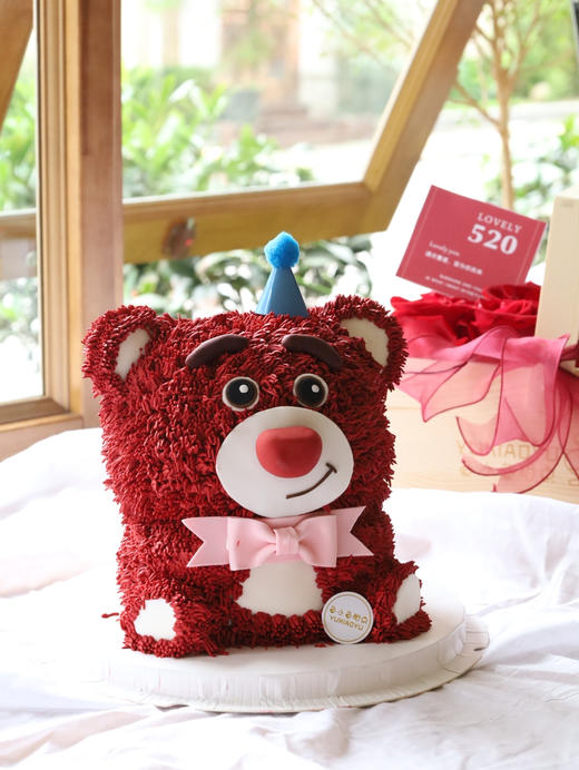 🍓熊立体半翻糖蛋糕 商品图5