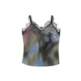 【不规则印花】谜底内搭打底衫蕾丝边修身吊带背心女228MN6147