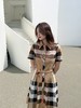 女格仔短袖连衣裙125866 商品缩略图4