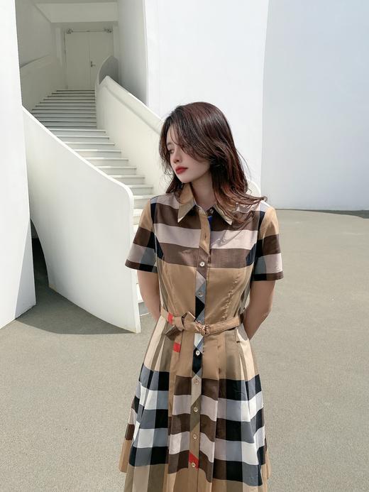 女格仔短袖连衣裙125866 商品图4