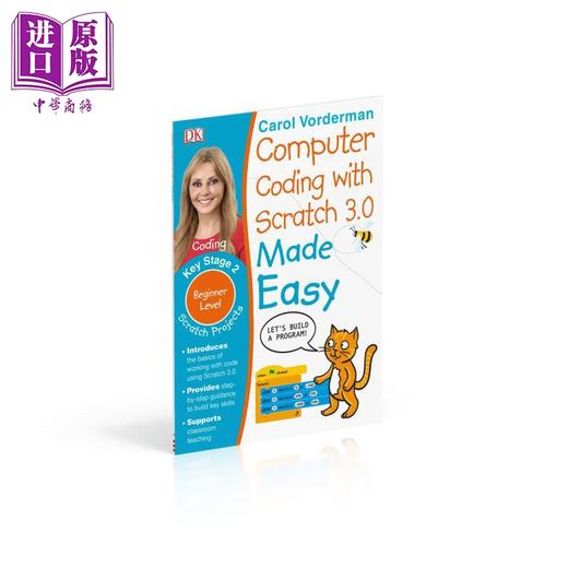 【中商原版】Computer Coding with Scratch 3.0 Made Easy DK 轻松学编程 编写游戏项目 儿童计算机语言 代码教程 英文原版 商品图0