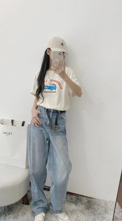 女鳄鱼字母短T2273 商品图2