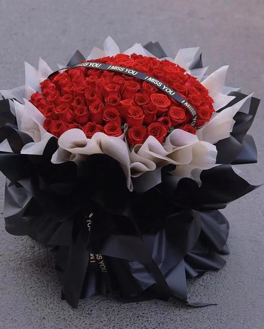 【贩卖幸福】99支/199支红玫瑰花束 商品图0