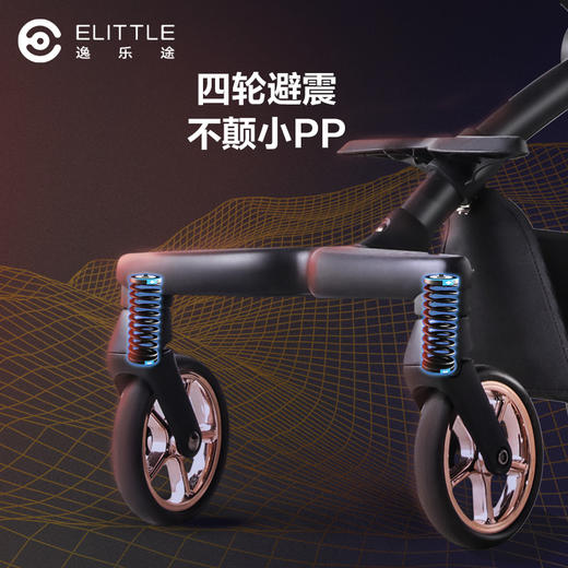 【分销专属链接】elittle逸乐途F2遛娃婴儿手推车溜娃神器轻便折叠双向可坐躺 商品图2