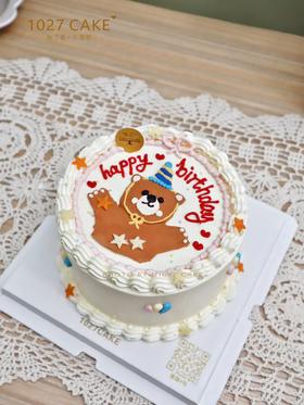 1027CAKE |  手绘蛋糕 ins风  小熊