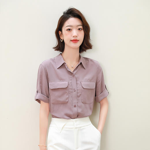 火桐hooton经典双口袋卷边短袖款S313 商品图8