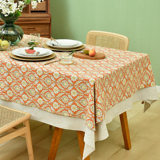 双层波西米亚条纹桌布 商品图2