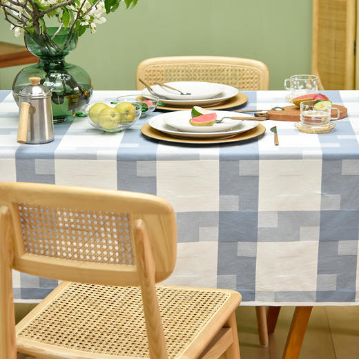 北欧格纹田园复古方格桌布 商品图2
