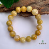 派瑞翡翠 翡翠手链 糯种 黄色 商品缩略图0