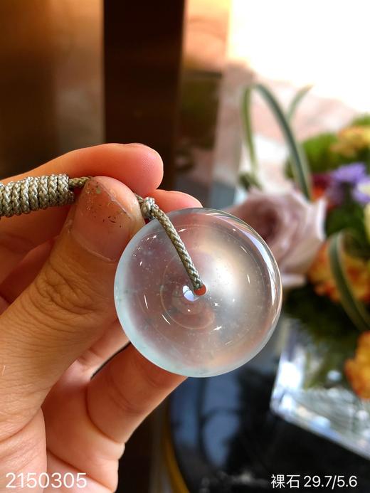 2150305，玻璃飘花平安扣裸石，69999。 商品图8