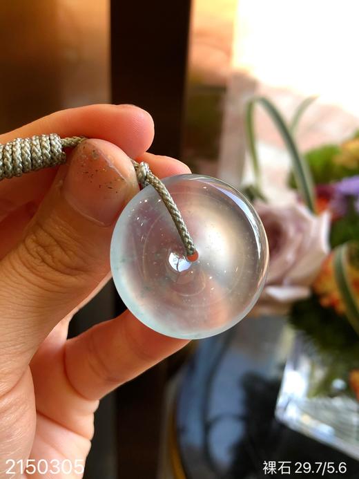 2150305，玻璃飘花平安扣裸石，69999。 商品图3