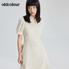 oldcolour2022夏季新品休闲短袖连衣裙BO21101111 商品缩略图0