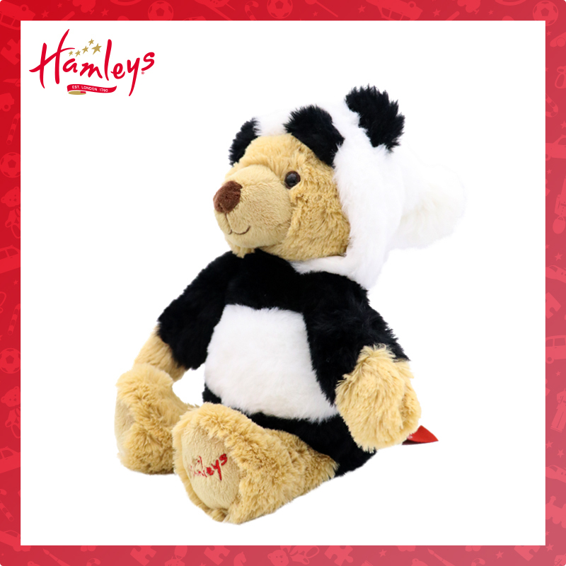 【自营】HAMLEYS Hoodie 熊猫帽熊24cm 753897