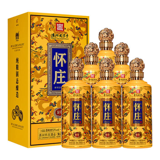 怀庄龙尊酱香酒53度500ml*6整箱 商品图0